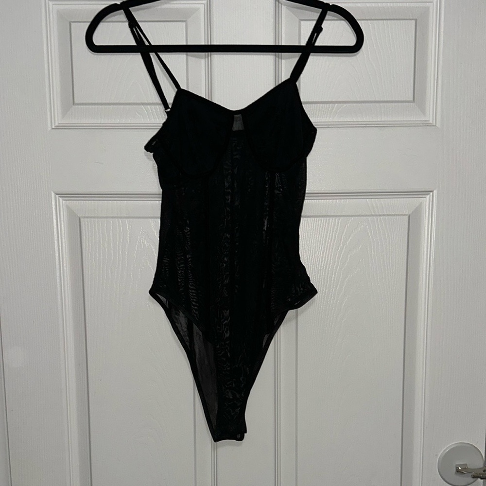 Black Mesh Bodysuit